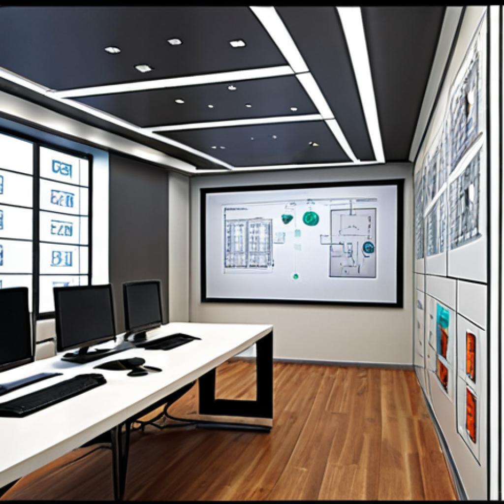 **

"Architectural electrical design competition entry showcasing a smart building electrical system, highlighting energy efficiency and innovative technology. Include CAD drawings and a presentation board with a confident engineer."

**
