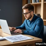 건축전기설비기사 취업 준비 과정 - A focused young professional studying for the Architectural Electrical Equipment Engineer certificat...