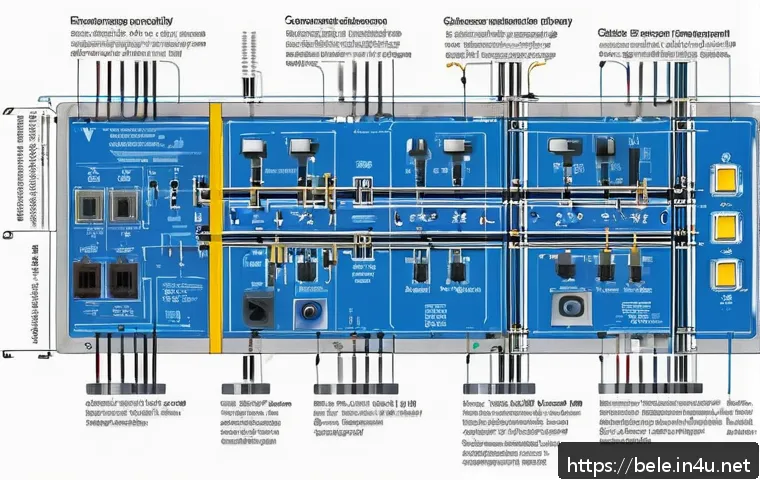 건축전기설비기사 실무 도면 해석 사례 - A detailed architectural blueprint focusing on an electrical system layout in a modern building. The...